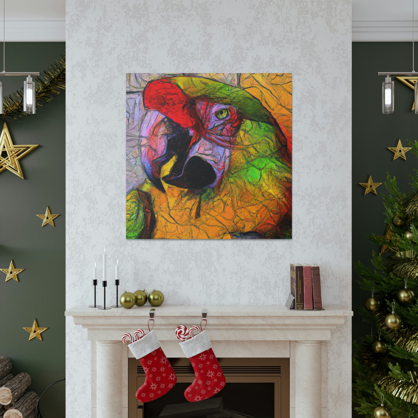 Amazon Parrots Prose. - Canvas