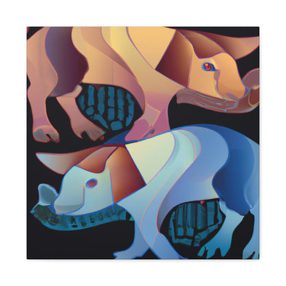 Pigs in Art Deco - Canvas