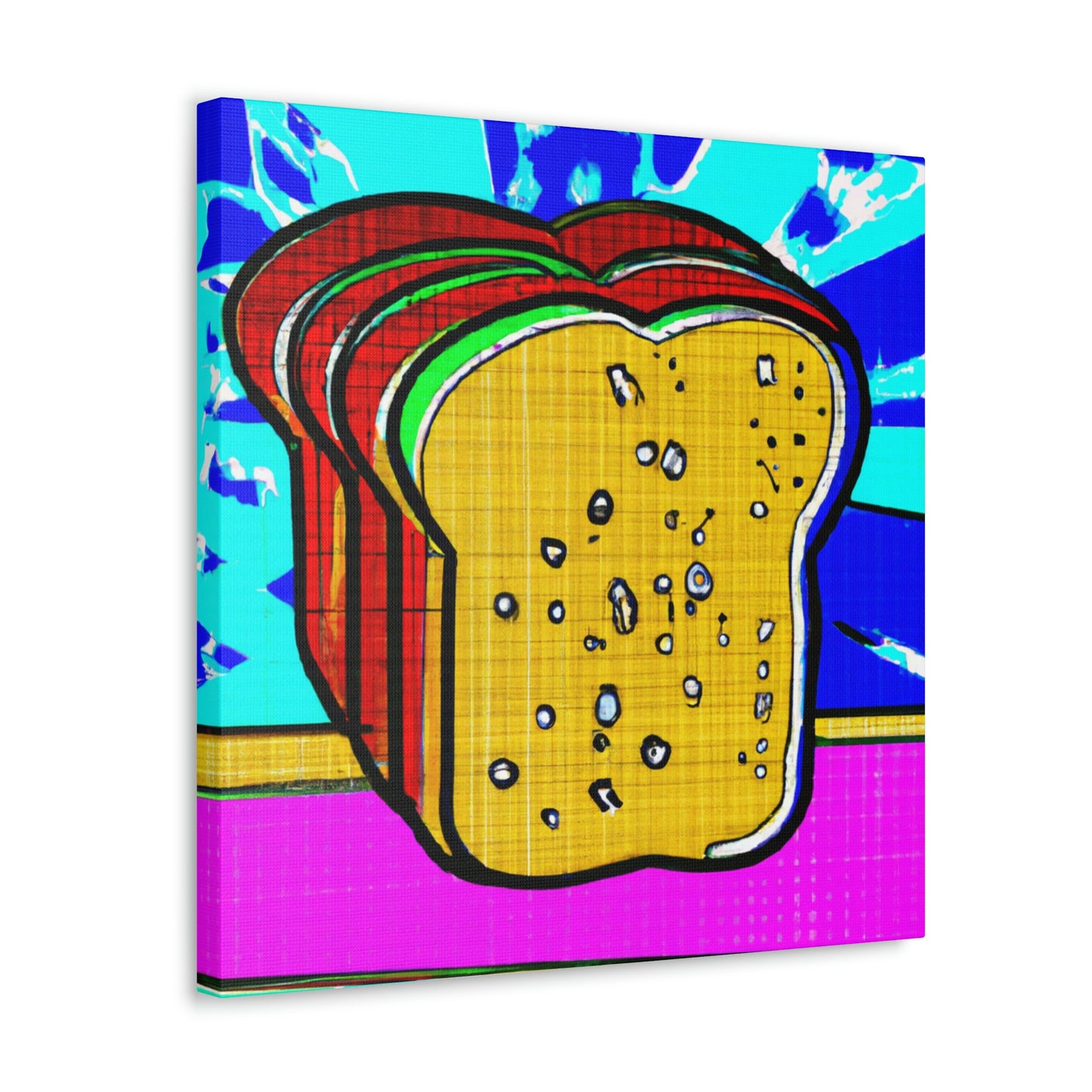 Bread in Pop Art - Canvas