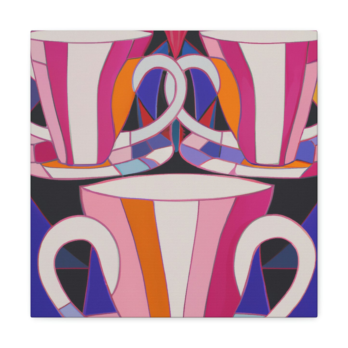 "Tea Cup Symphony" - Canvas