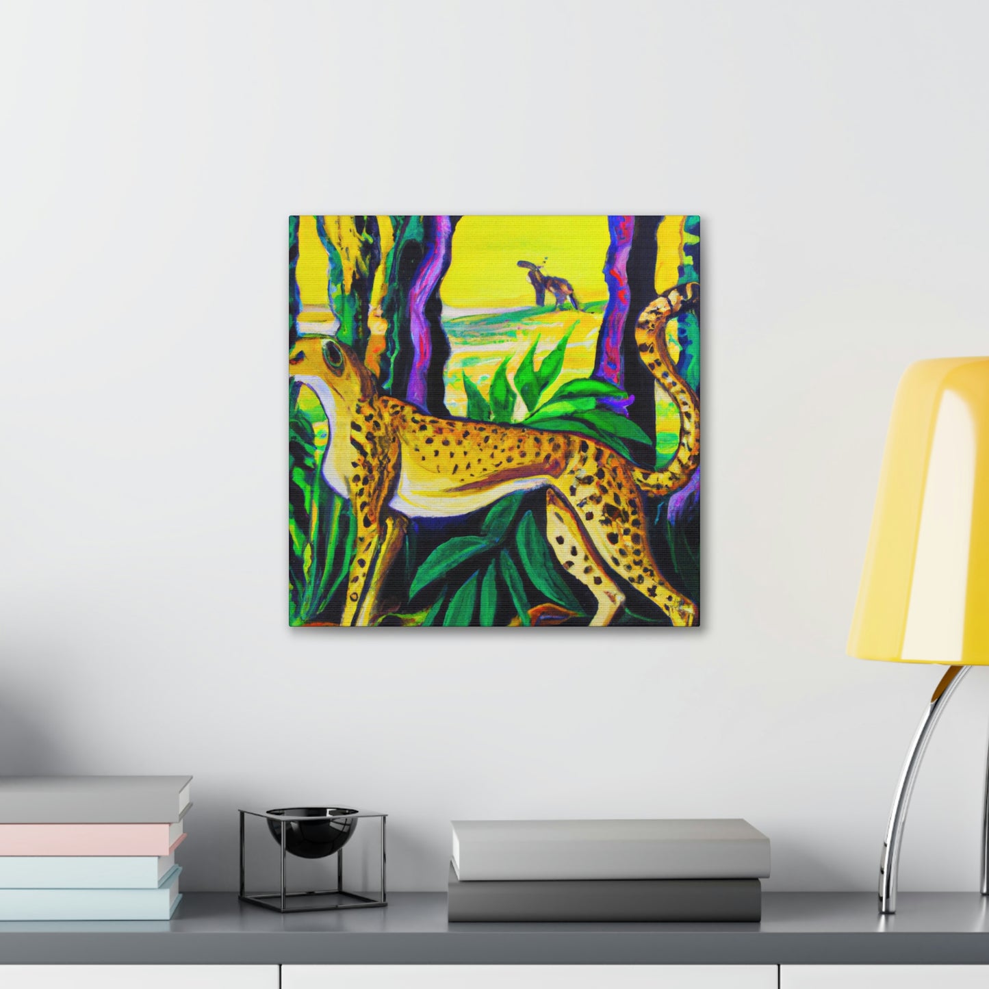 "Cheetah's Jazz Roar" - Canvas