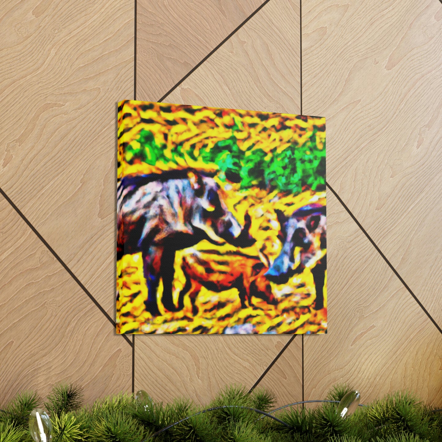 "Warthog War Dance" - Canvas