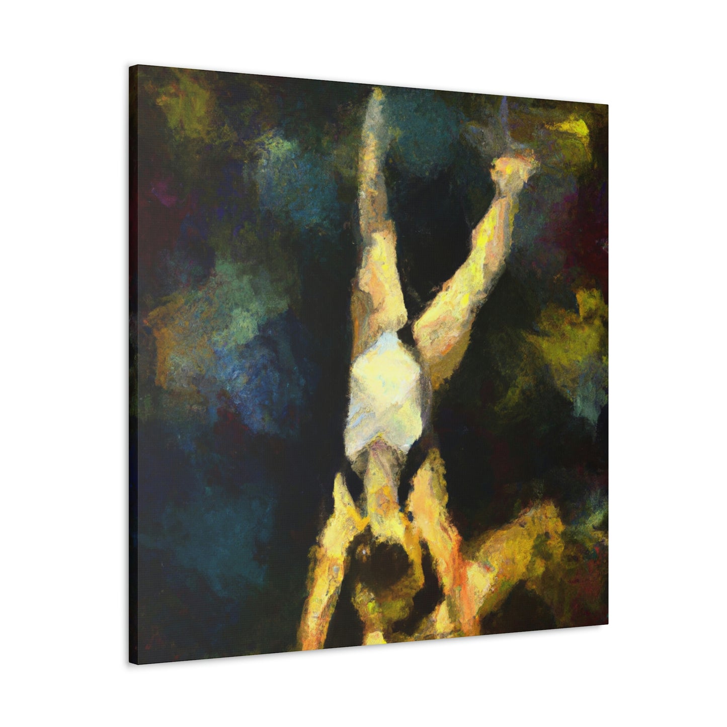 "Gymnasts in Motion" - Canvas