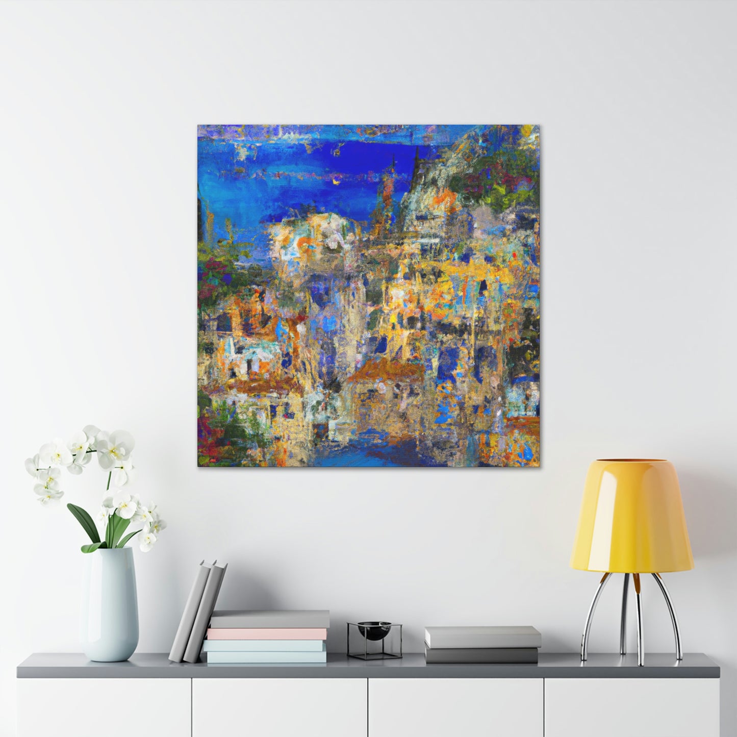 "Mediterranean Splendor Ablaze" - Canvas