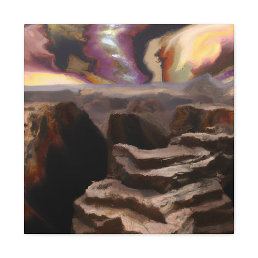 Canyon Awaits Mystery - Canvas