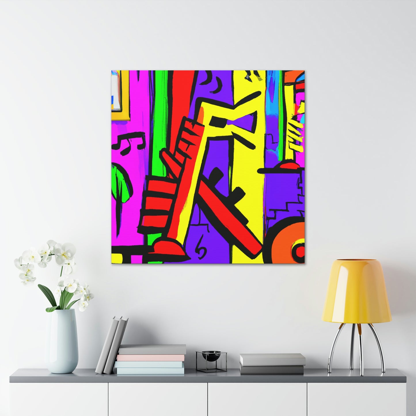 "Flute in Fauvist Hues" - Canvas