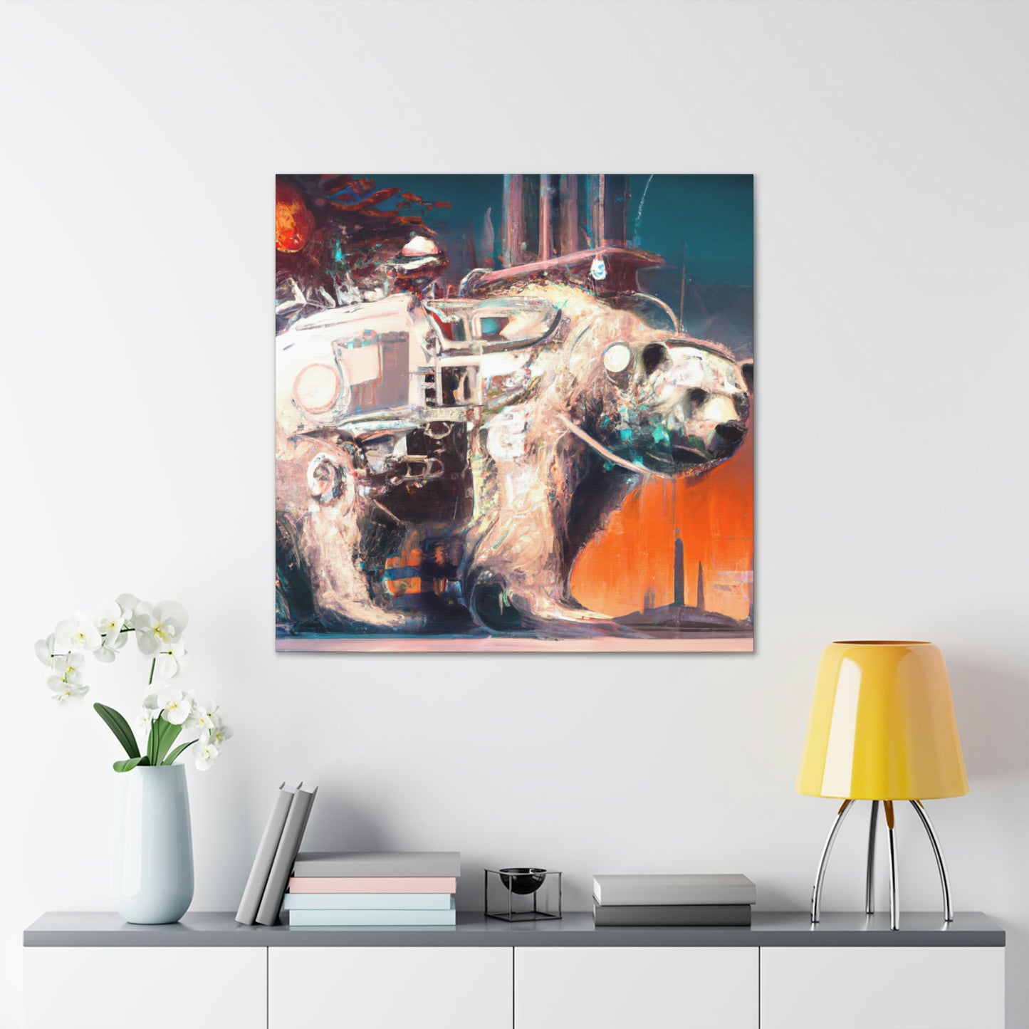 Polar Bear Mechanical Maker - Canvas