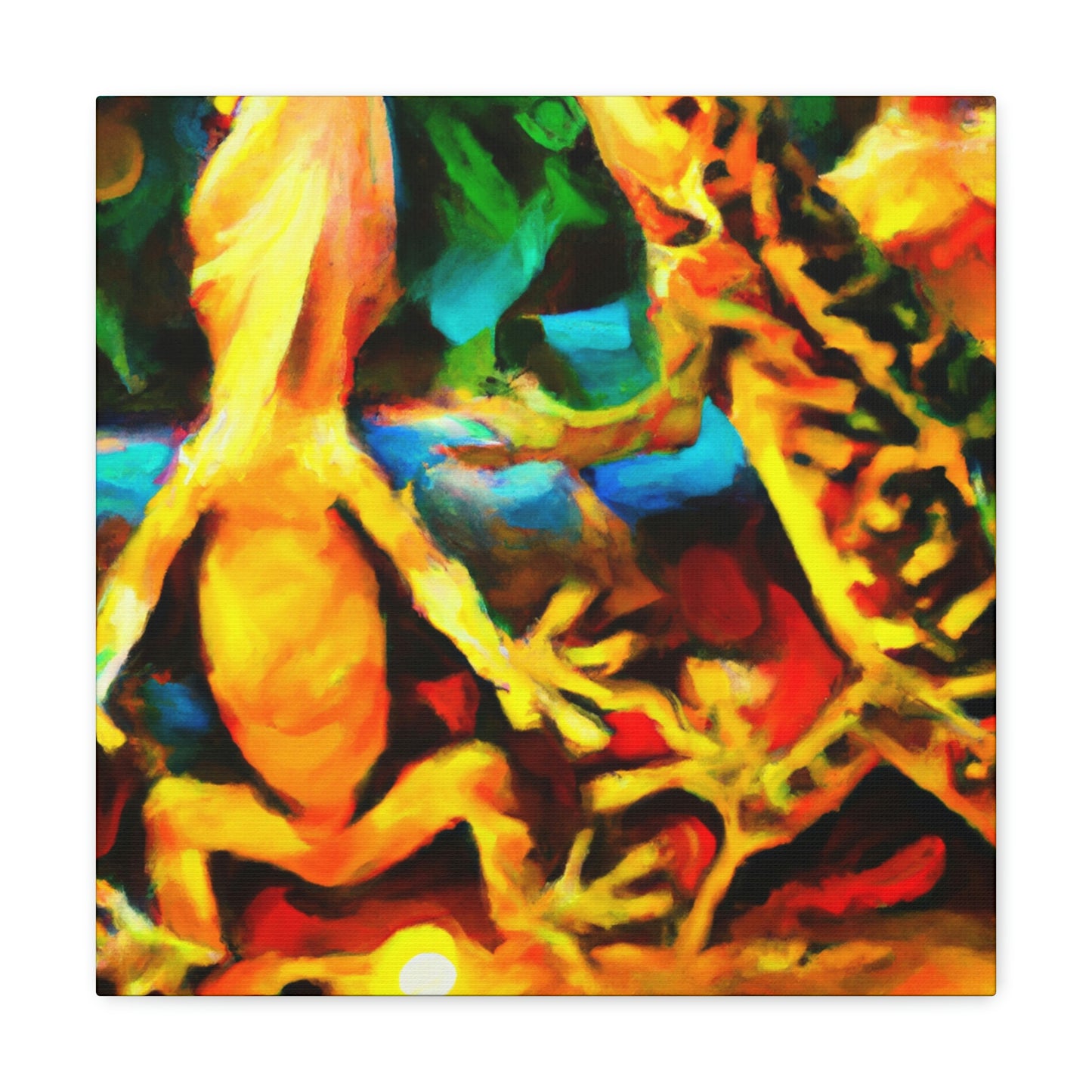 "Lizards in Impressionism" - Canvas