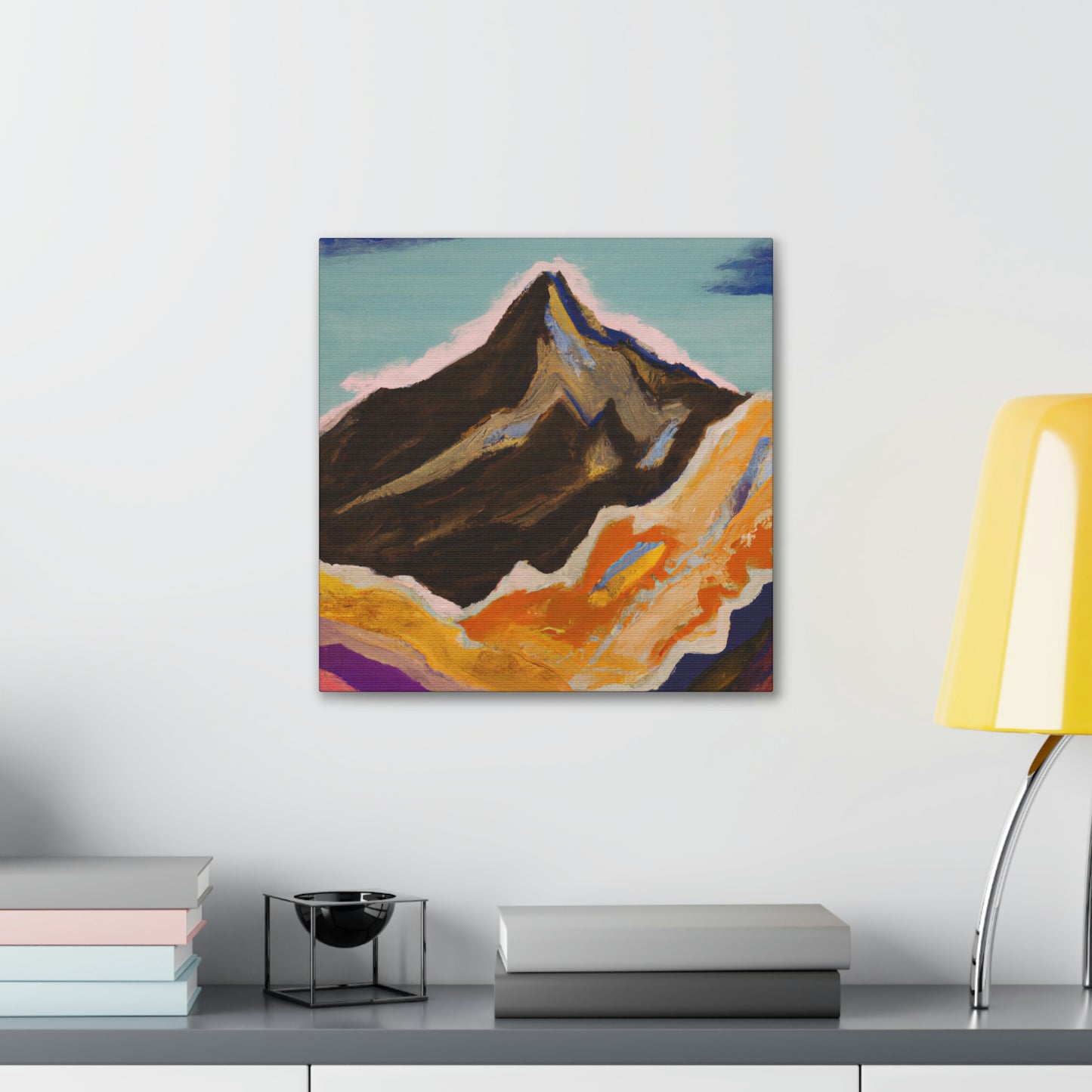 Mountains in Moonlight - Canvas