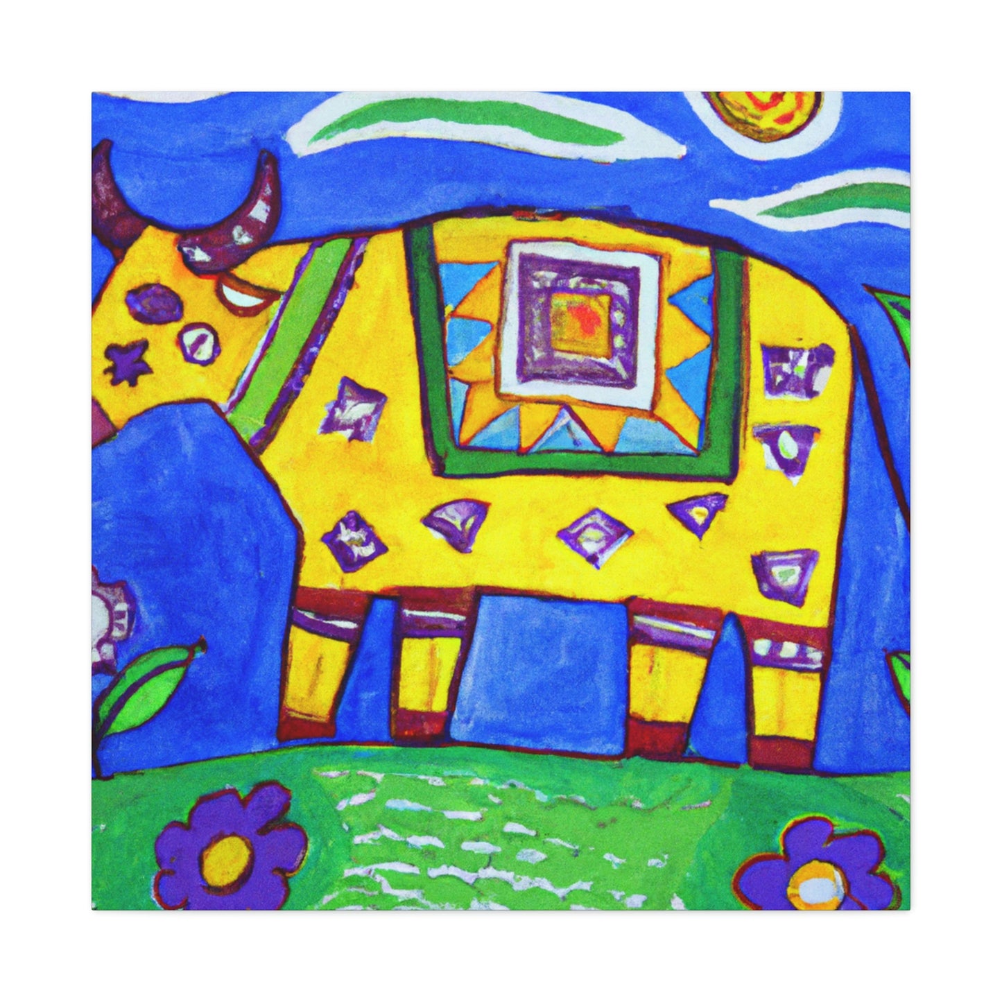 "Cows in a Meadow" - Canvas