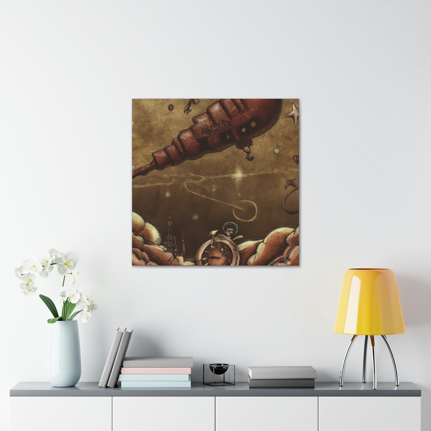 Meteor in Steampunk - Canvas