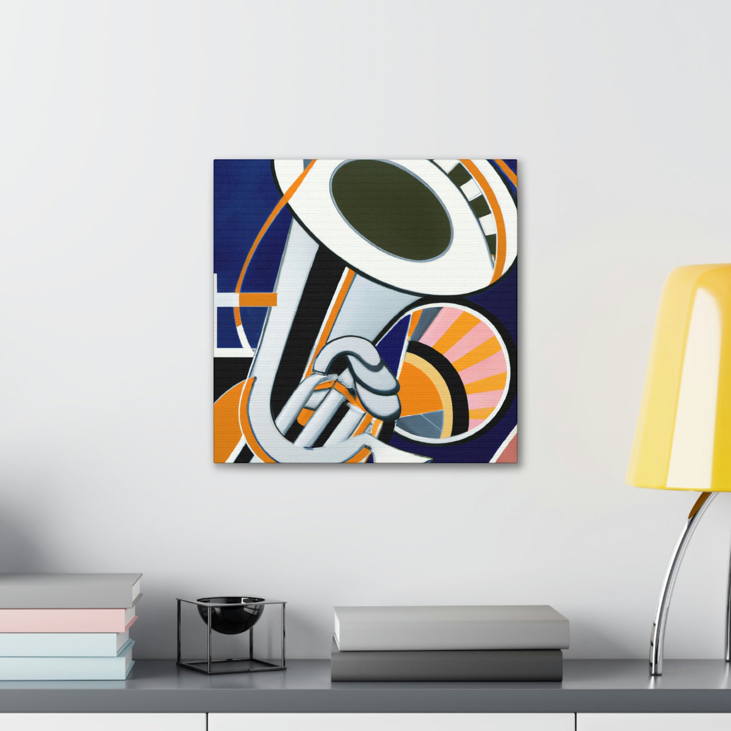 Rising Art Deco Trumpet - Canvas