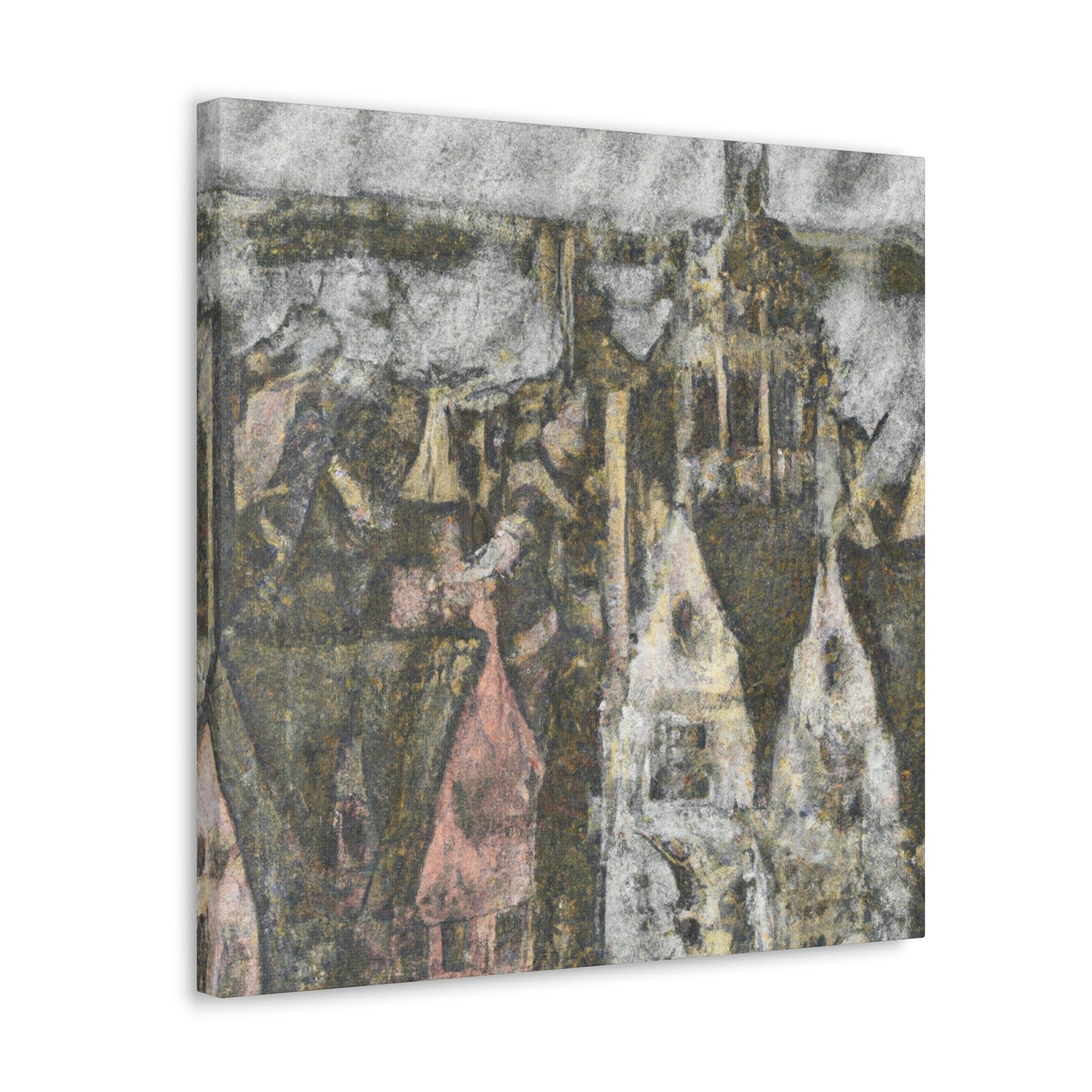 "Tudor Pointillist Dream" - Canvas