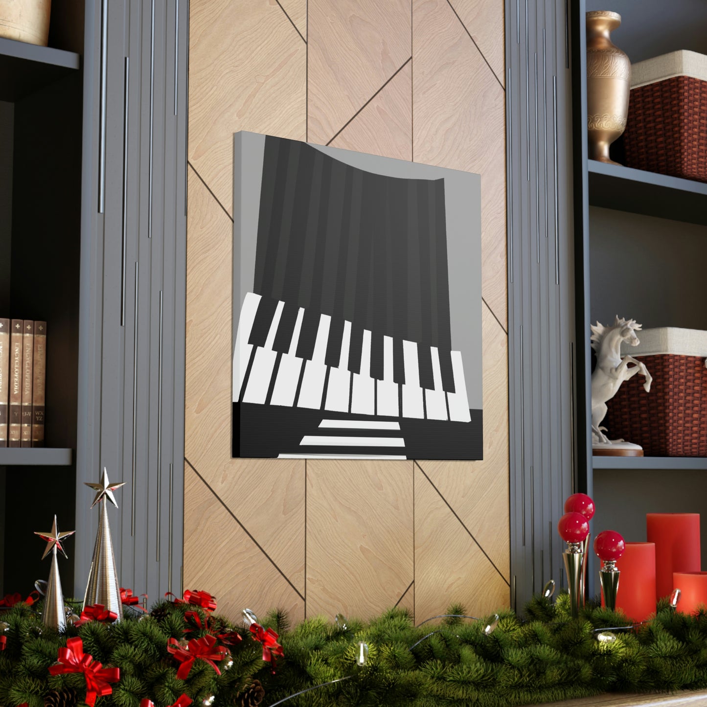 "Piano Reflection Silence" - Canvas