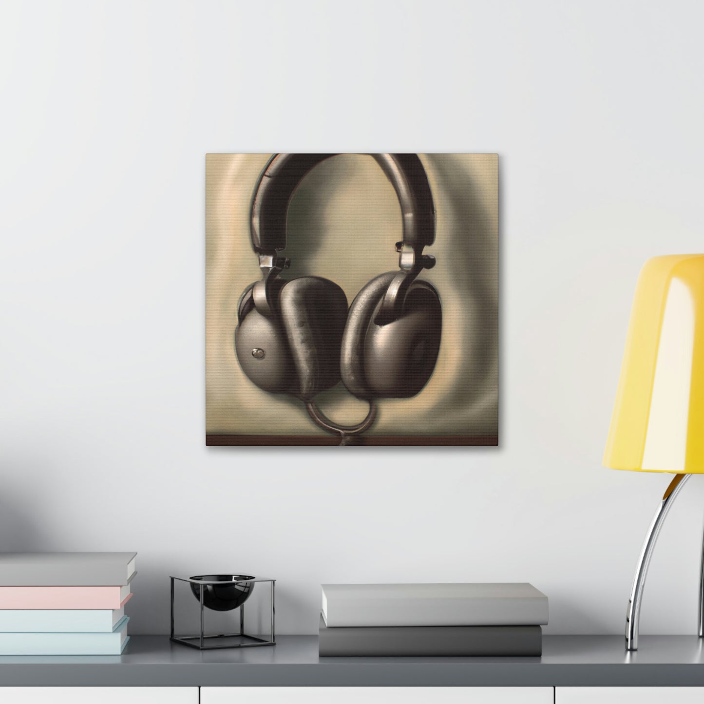 "Headphones on a Cloud" - Canvas