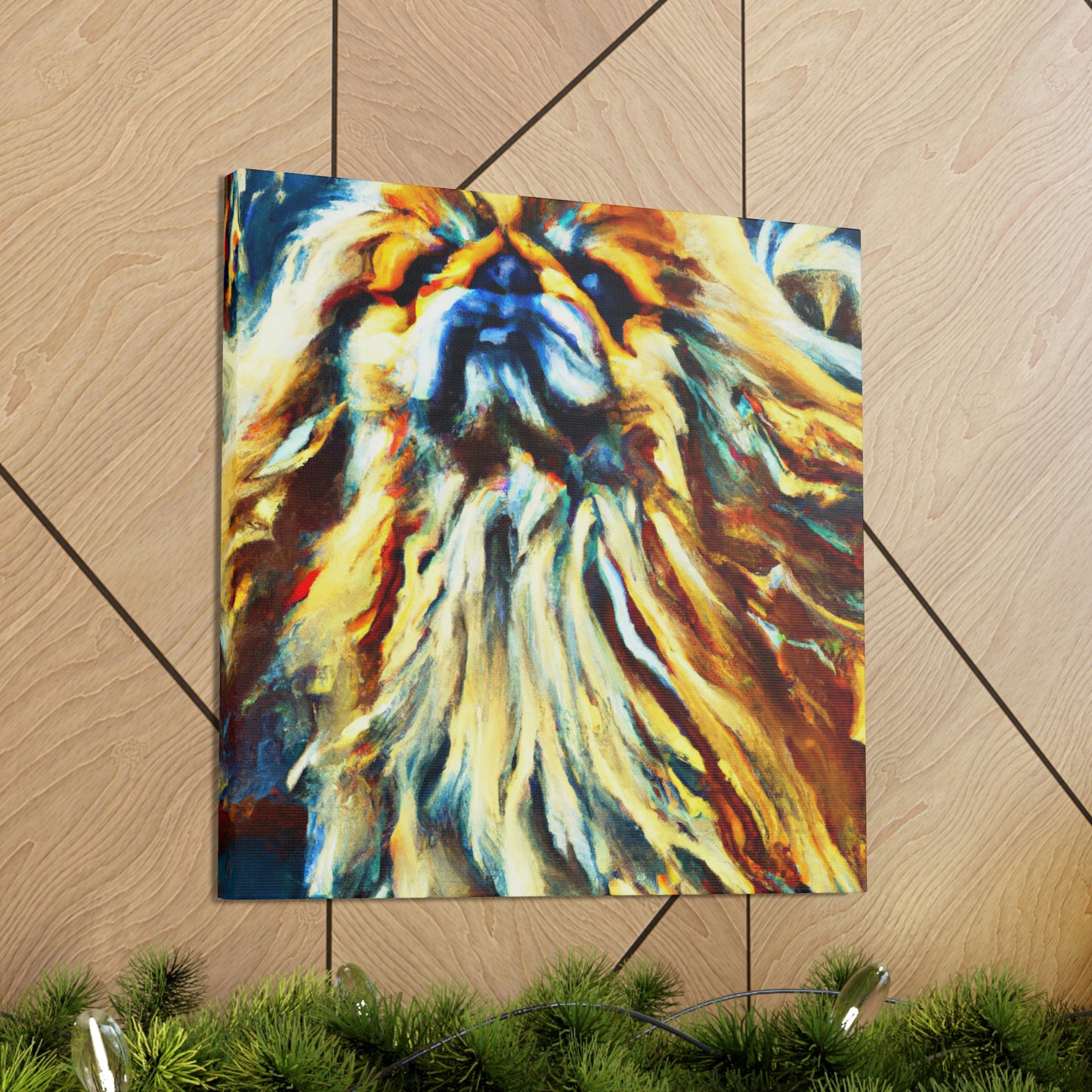 "Pekingese in Twilight" - Canvas