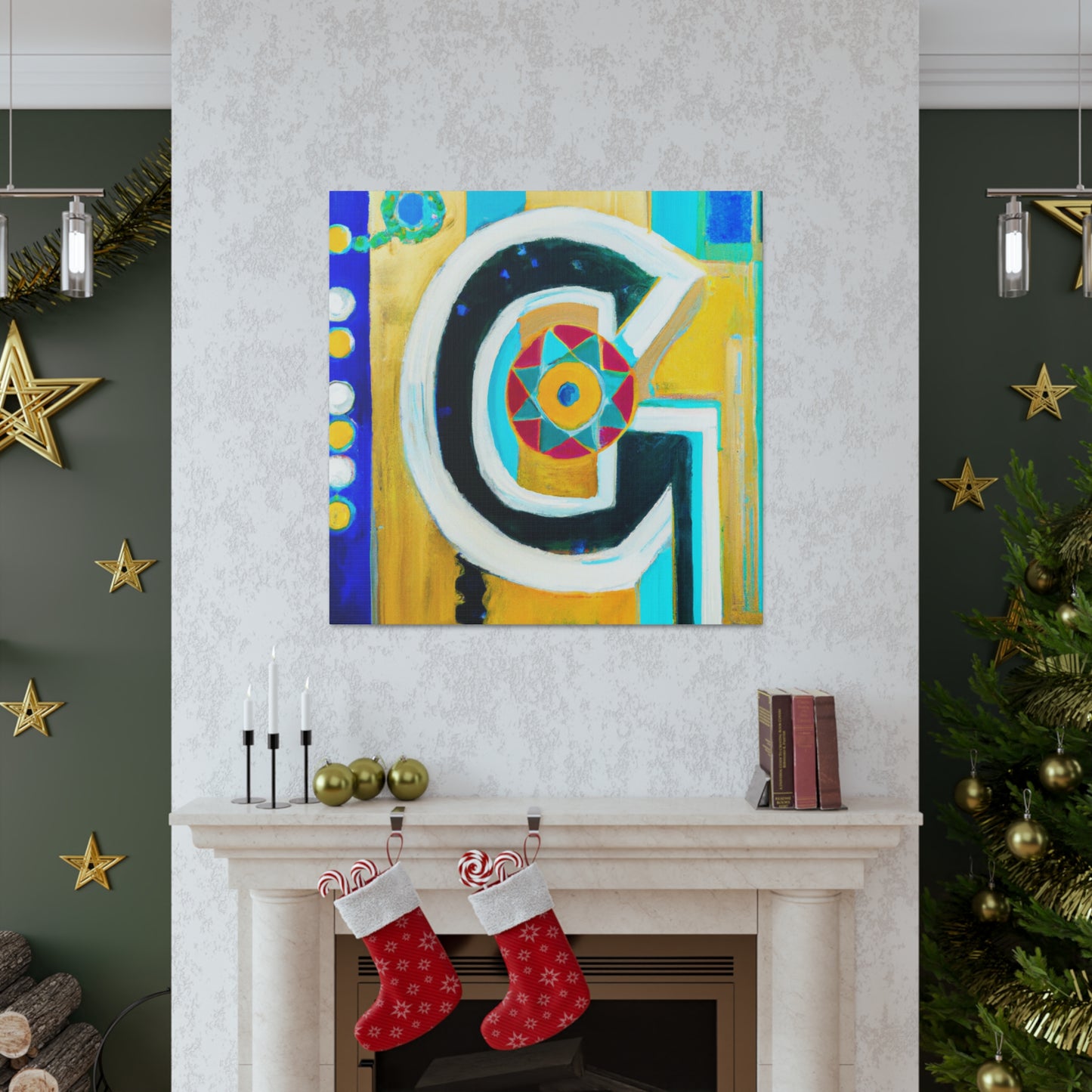 "Dazzling Deco Delight" - Canvas