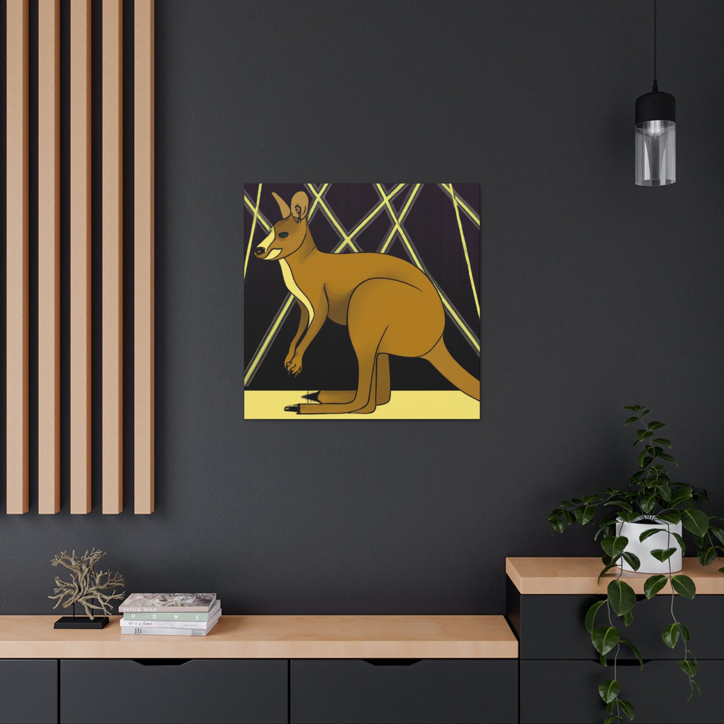 "Gleaming Wallaby Splendor" - Canvas