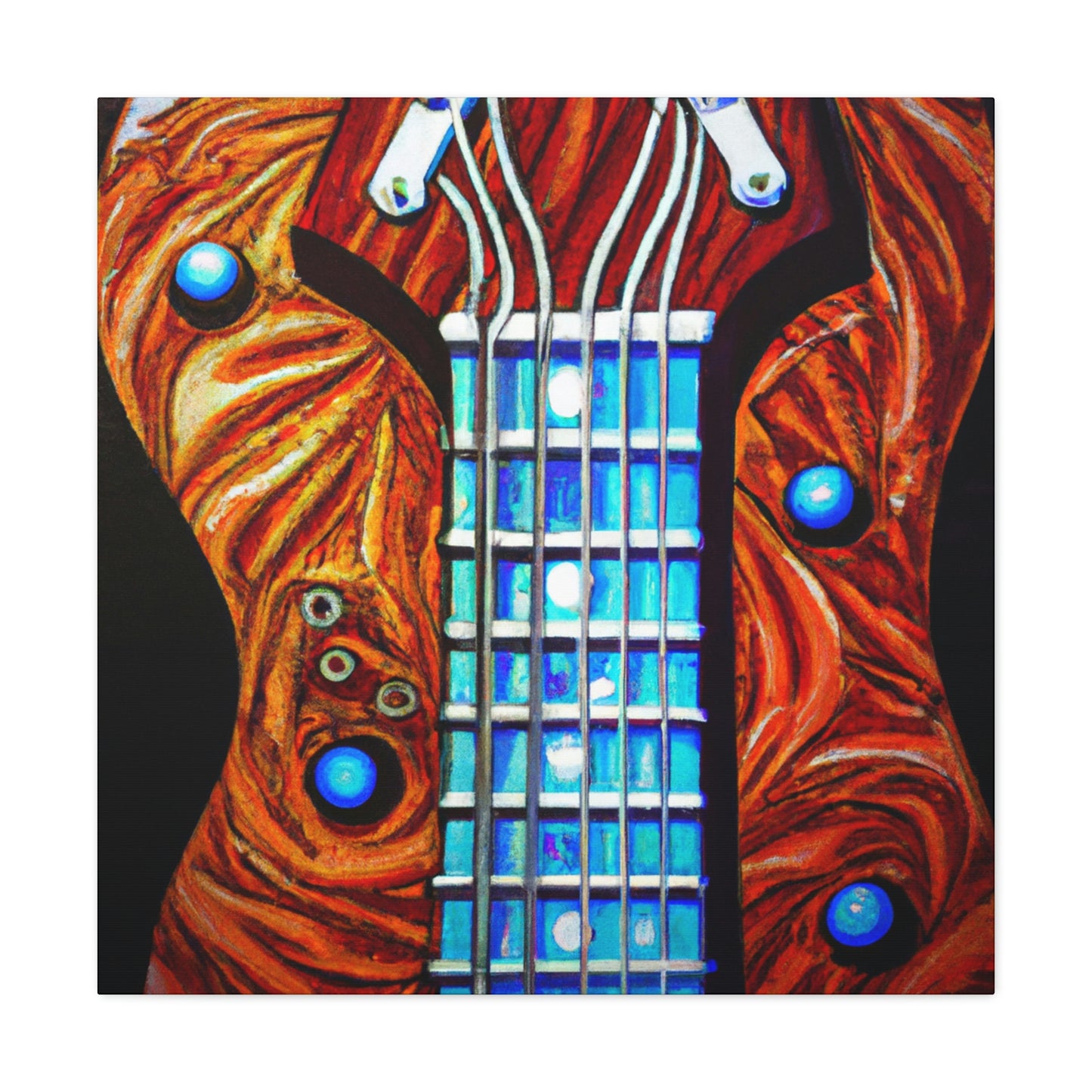 "Guitar Resonance Dreaming" - Canvas