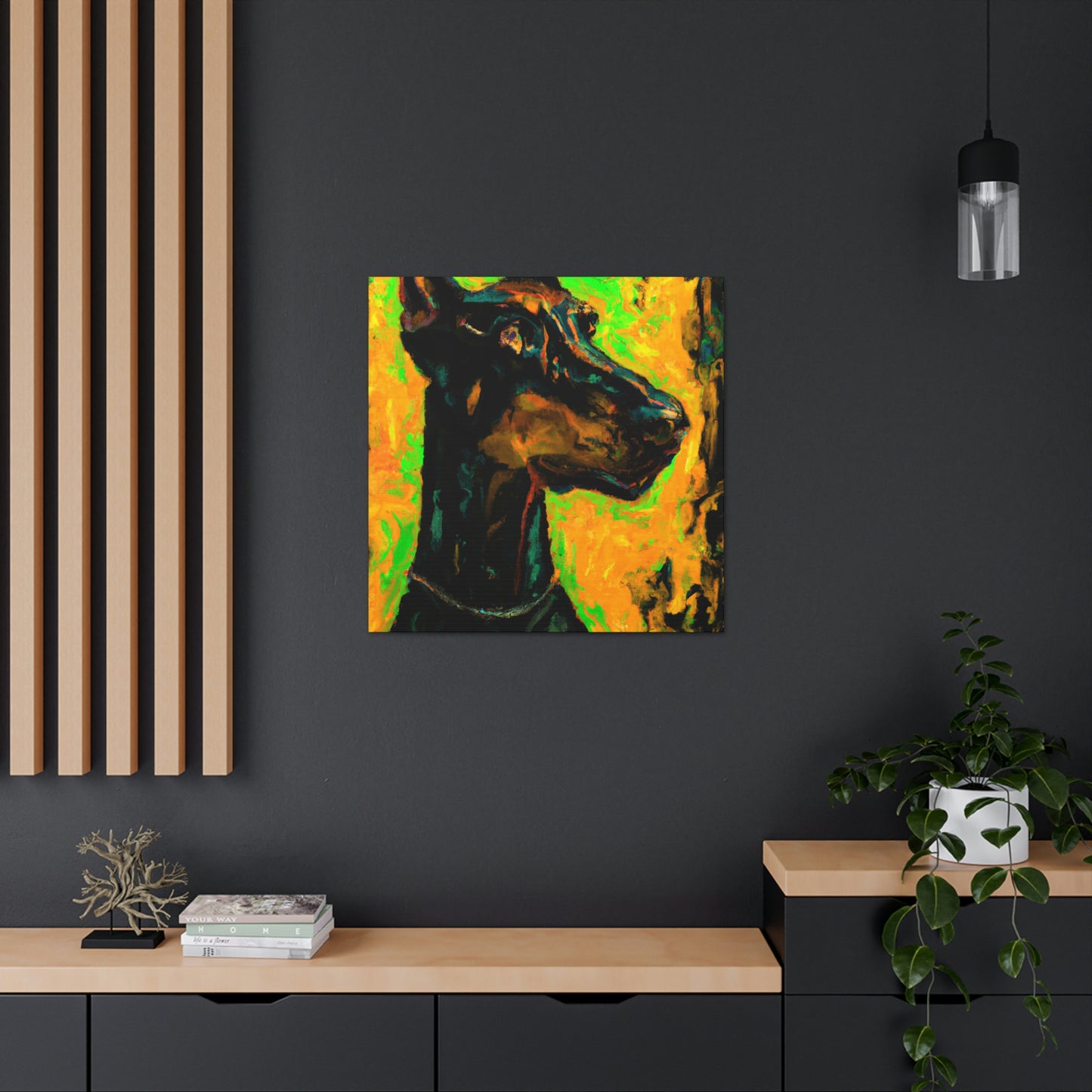 Doberman in Expressionism - Canvas