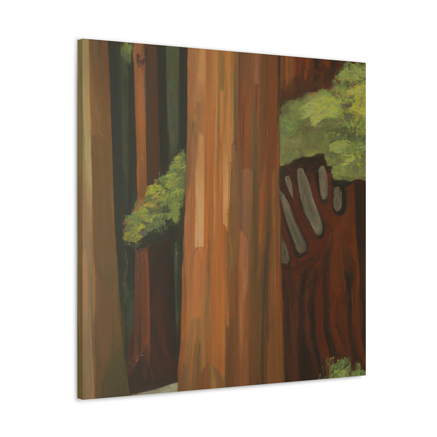 "Redwood Tree in Deco" - Canvas