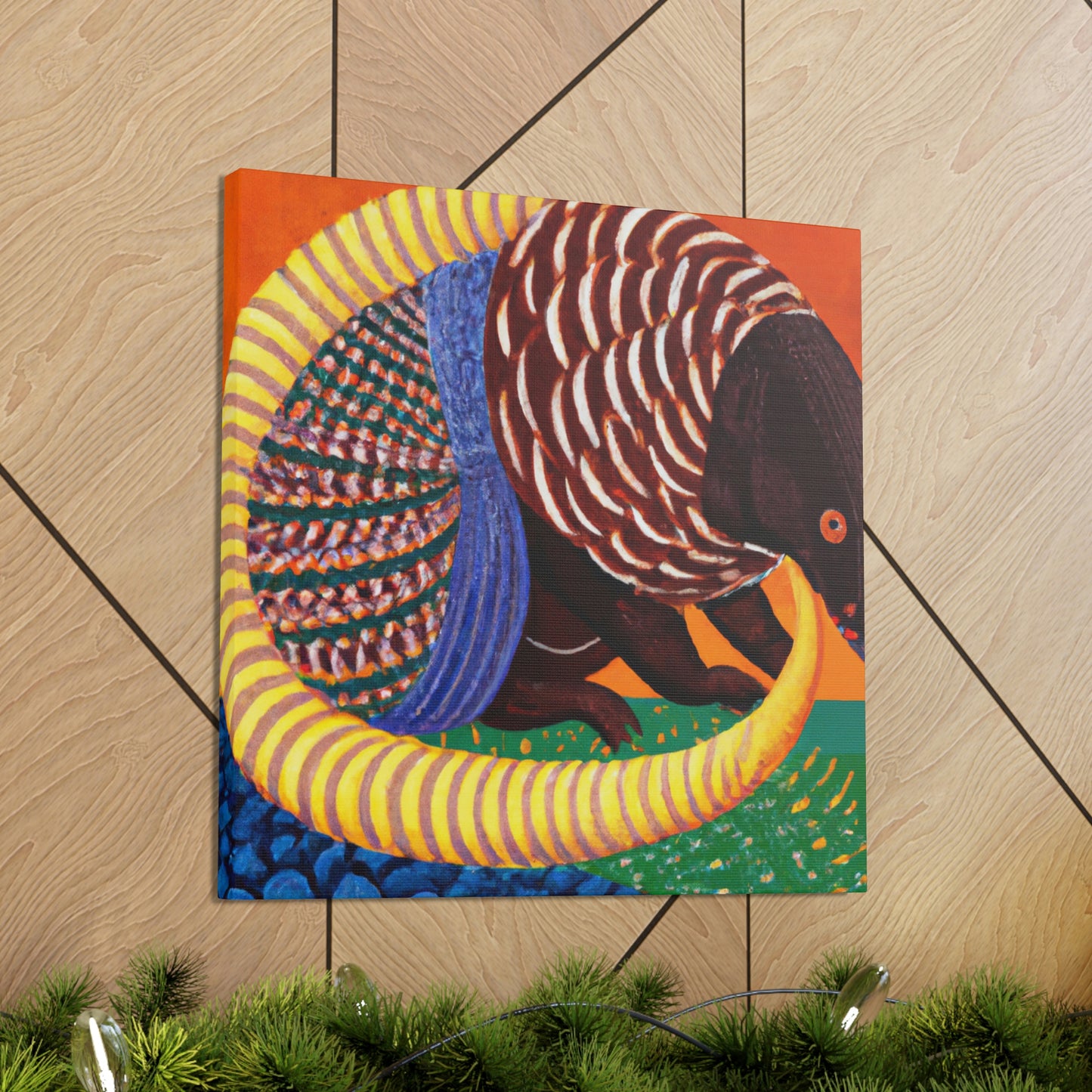 Gilded Pangolin Radiance - Canvas