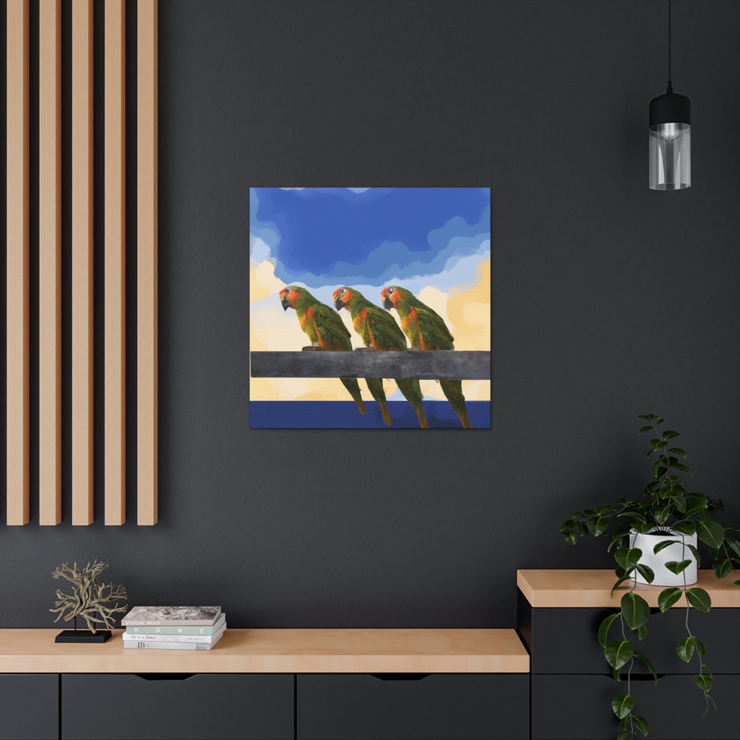 Parrots in Revelations - Canvas