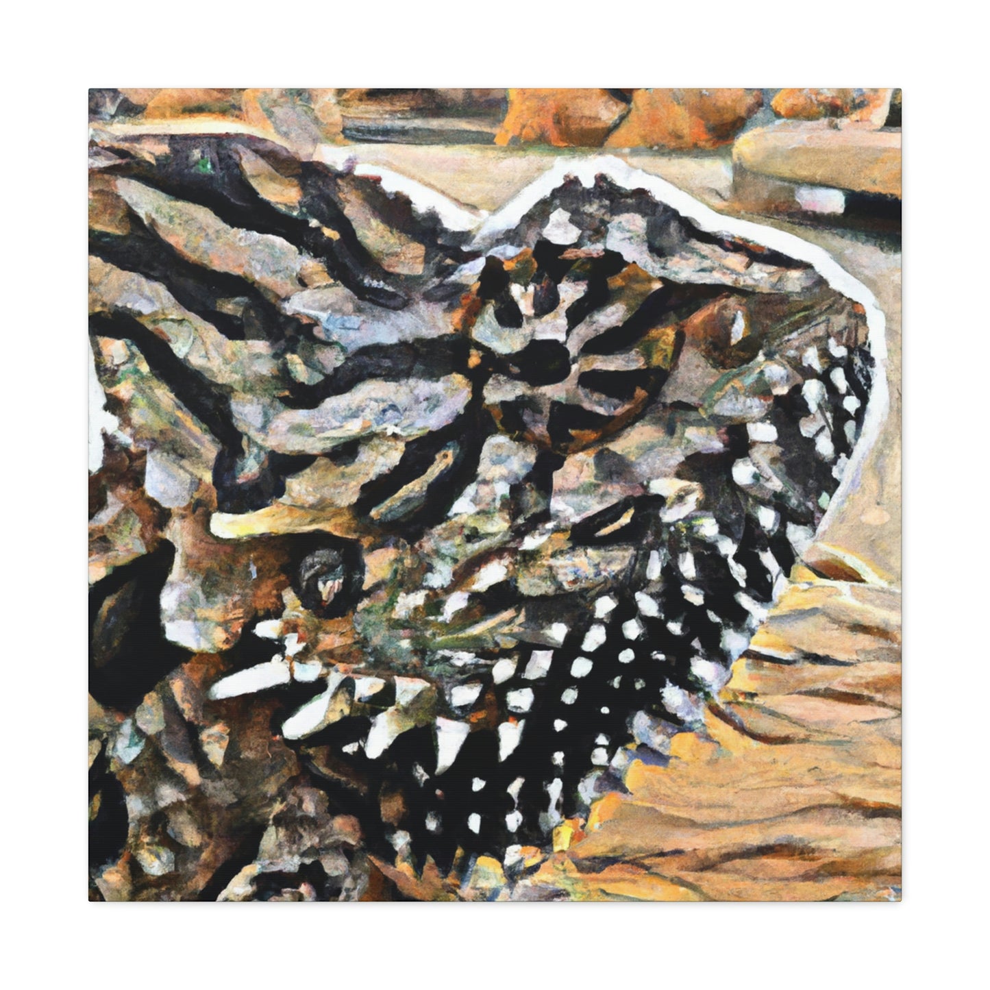 Horned Lizard Radiance - Canvas