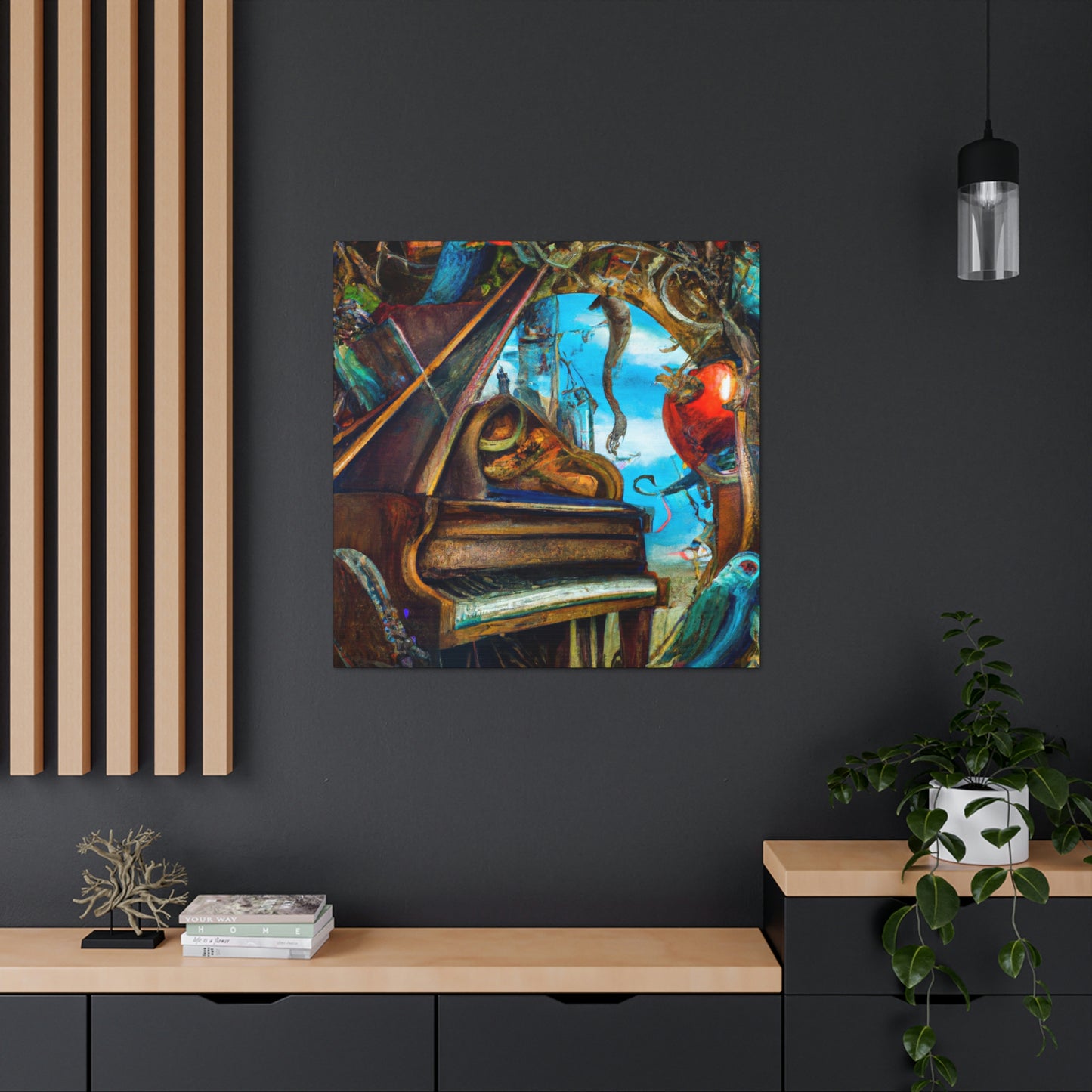 Piano in Expressionism - Canvas