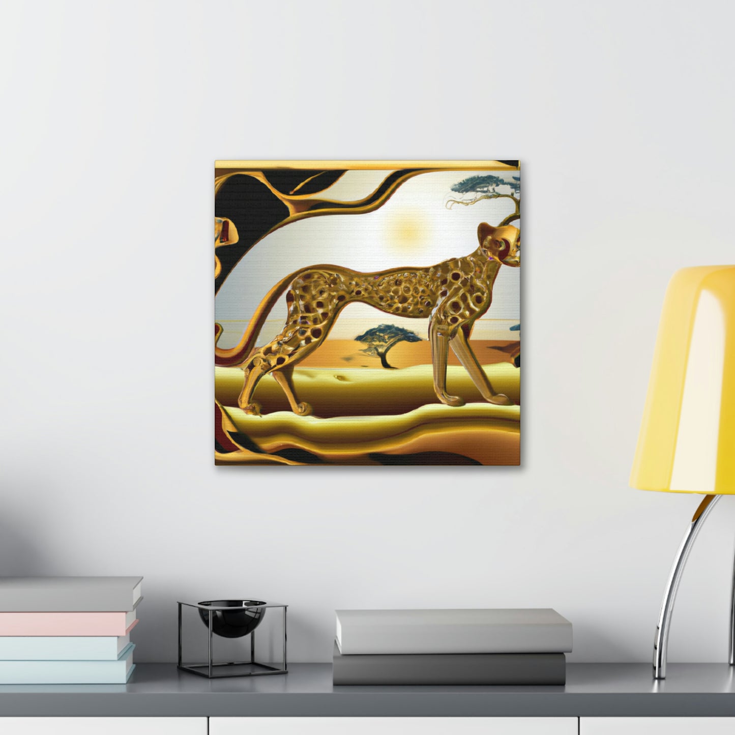 Cheetah Art Deco Glide - Canvas