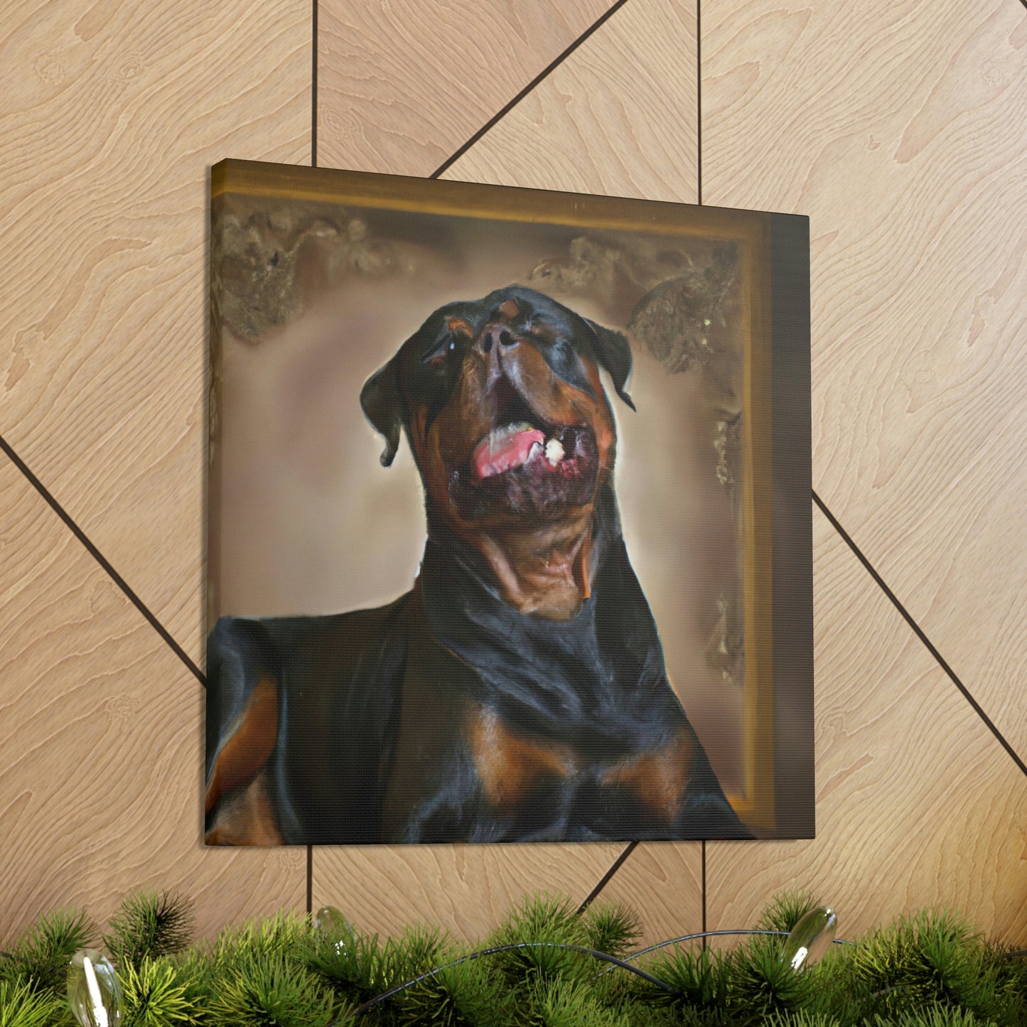 Rottweiler in Baroque - Canvas