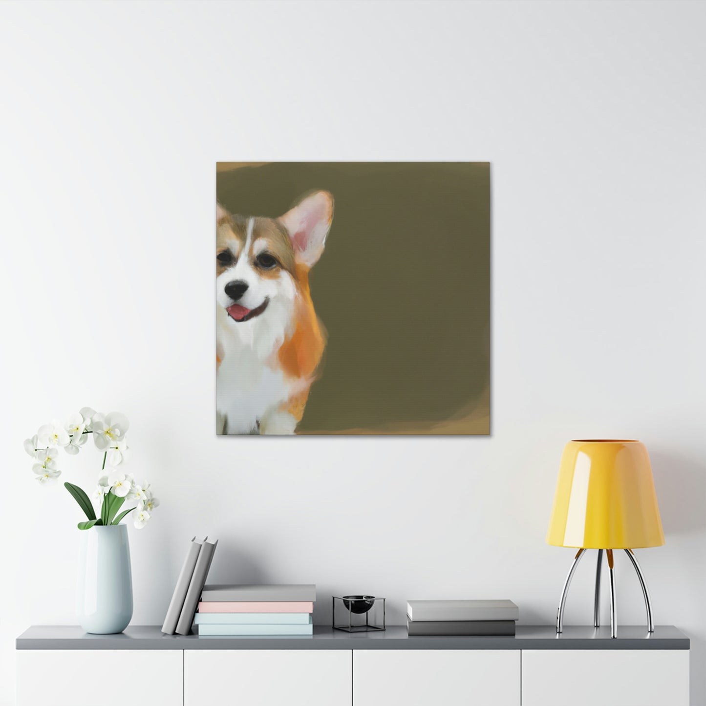 "Companionship of Corgis" - Canvas