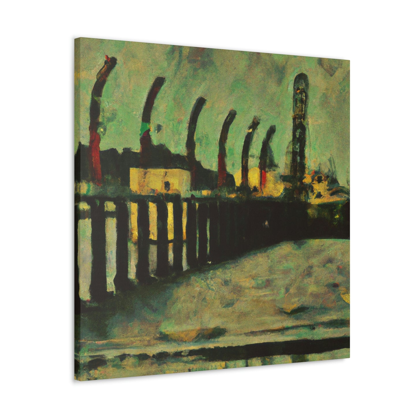 Pier at Nightfall - Canvas