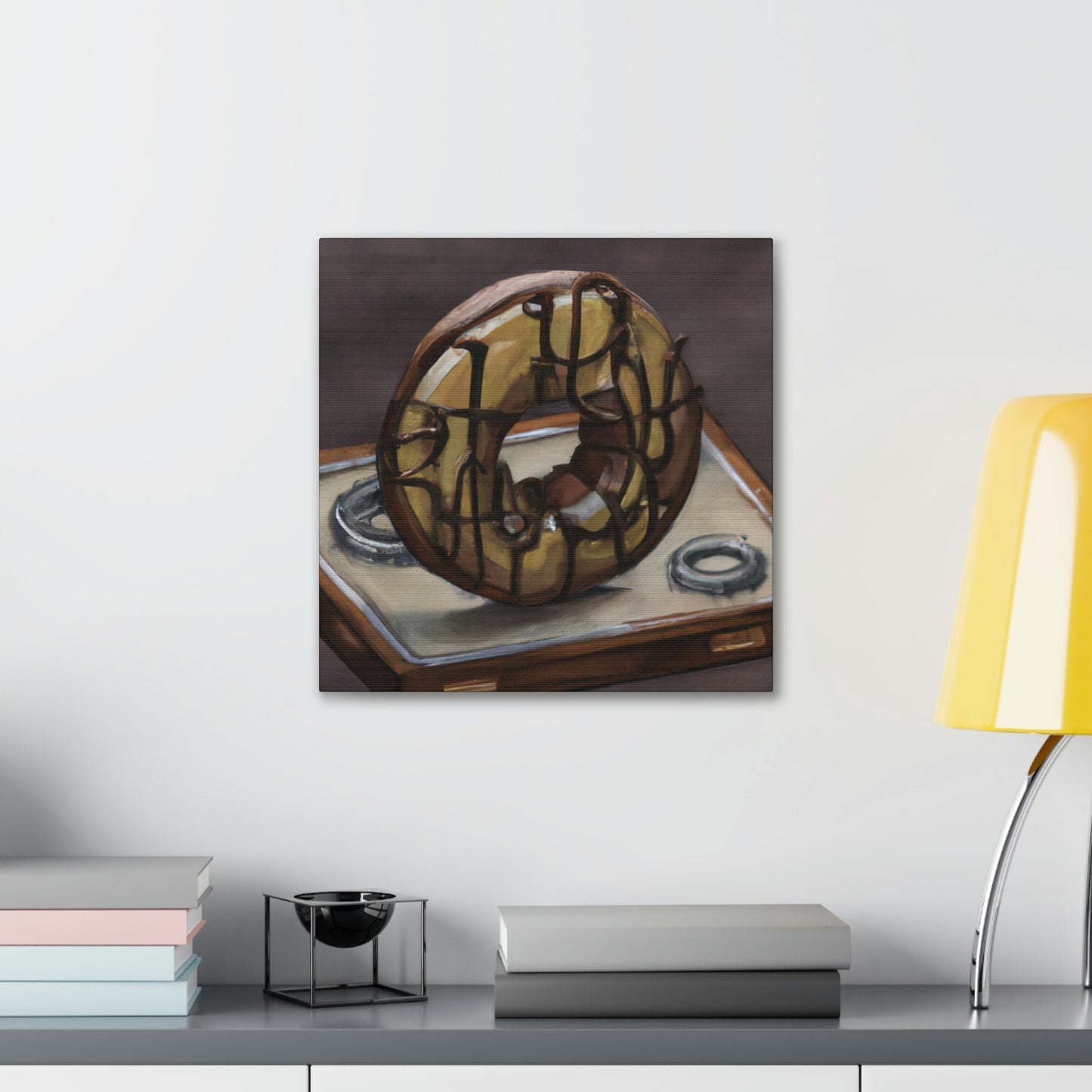 "The Steamy Doughnut Shop" - Canvas