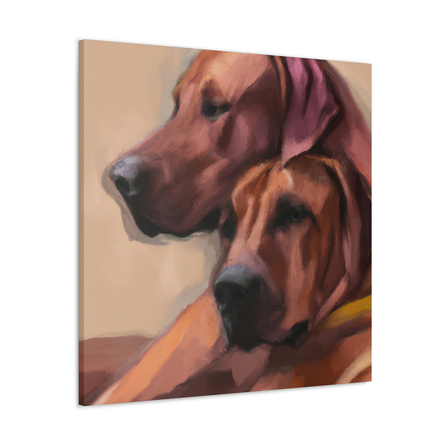 "Radiant Ridgeback Reflection" - Canvas