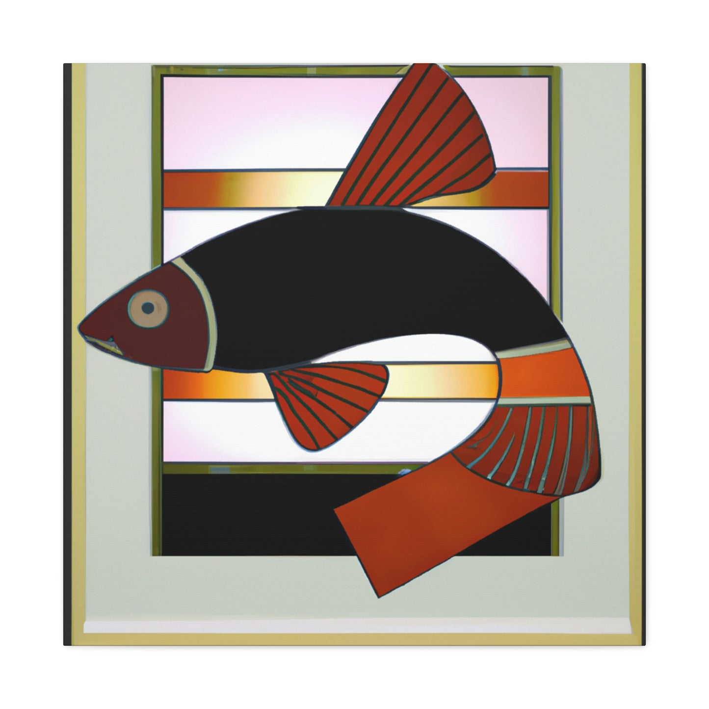 Dazzling Deco Killifish - Canvas