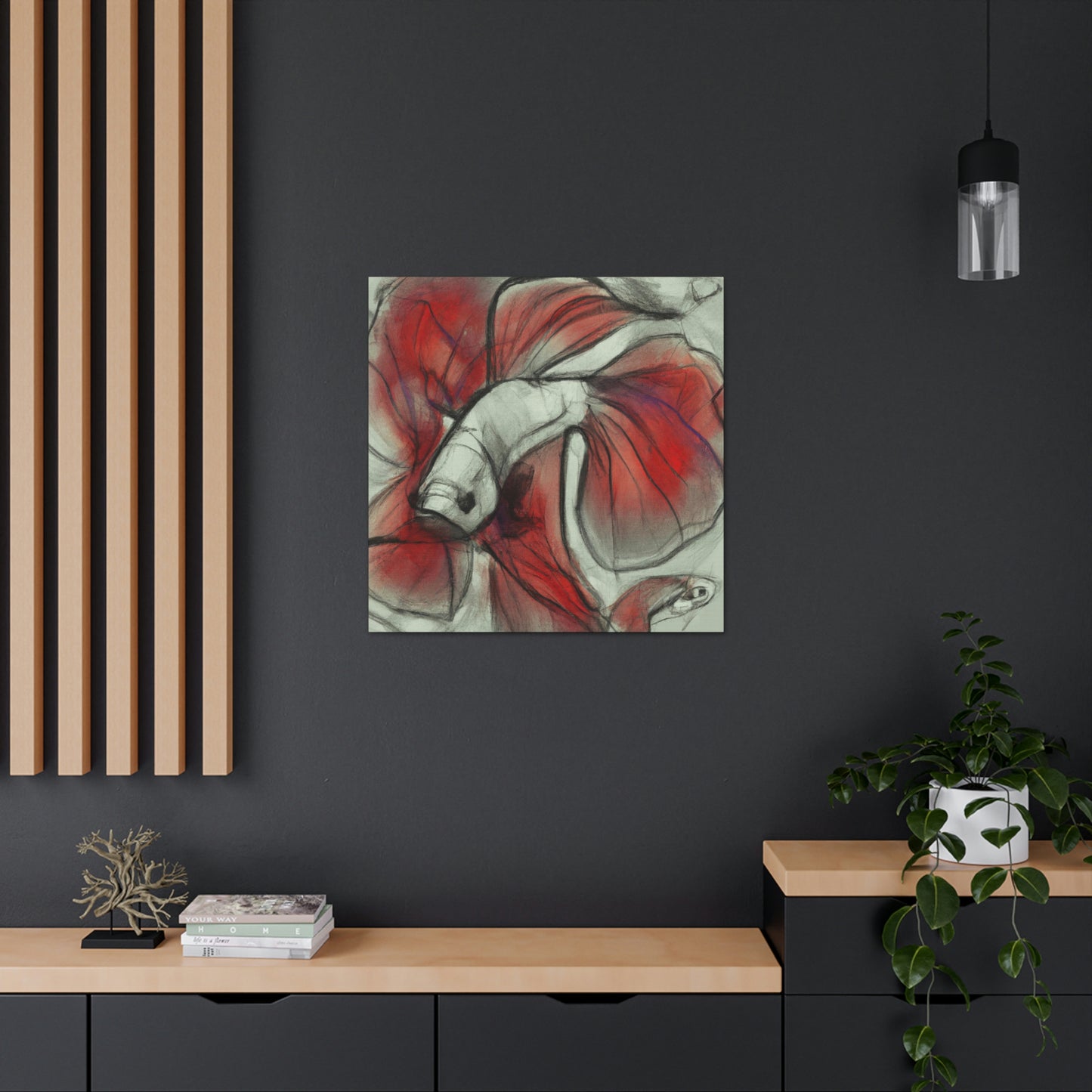 Betta in Expressionism - Canvas