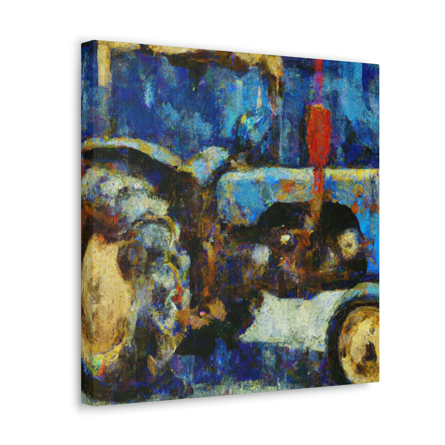 "Tractor Abstraction Expressionism" - Canvas