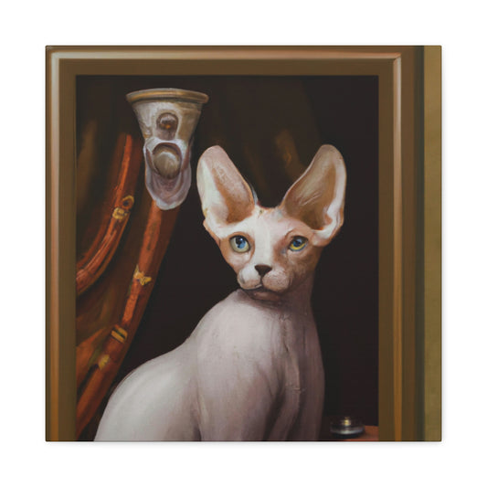 Mysterious Sphynx Portrait - Canvas