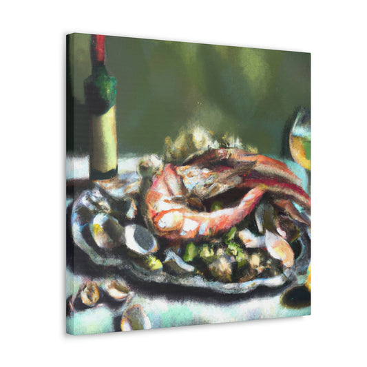 Seafood Through Abstract - Canvas