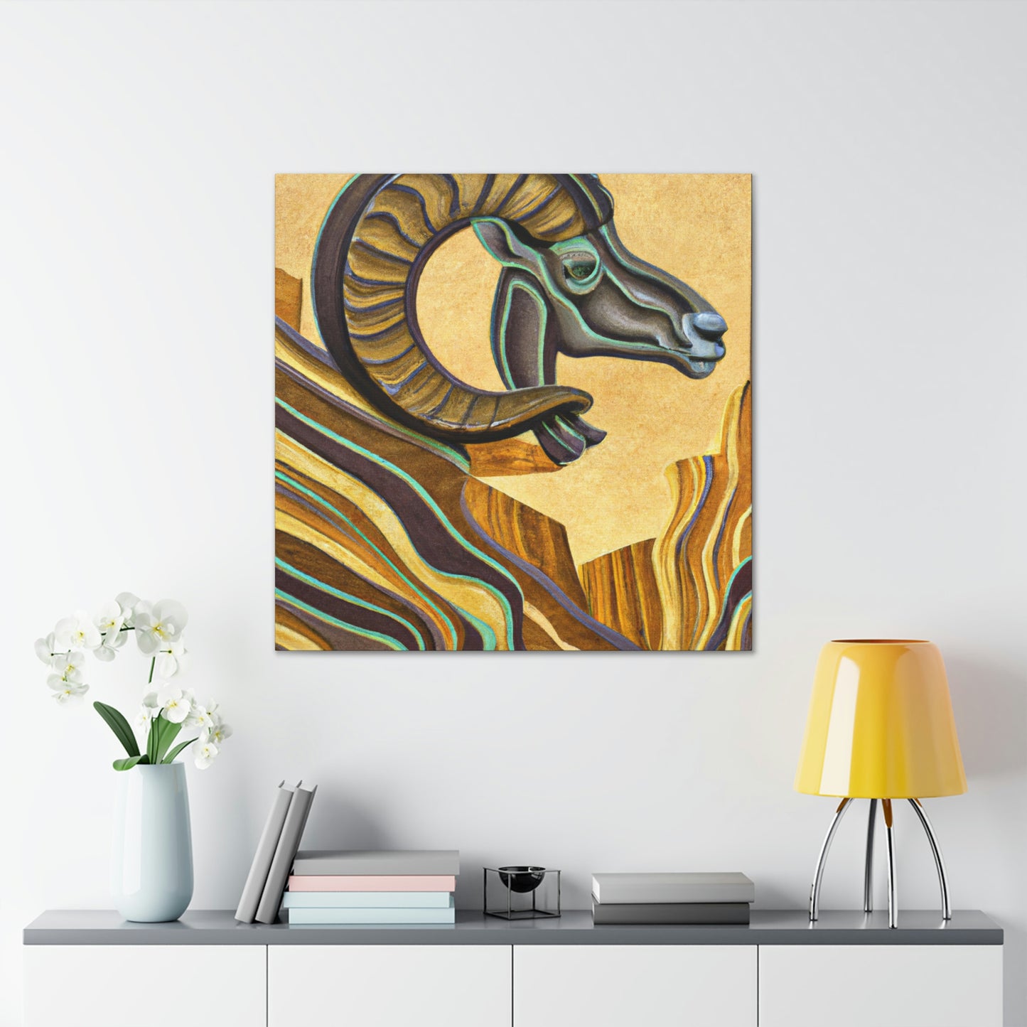 Mountain Majesty Bighorn - Canvas