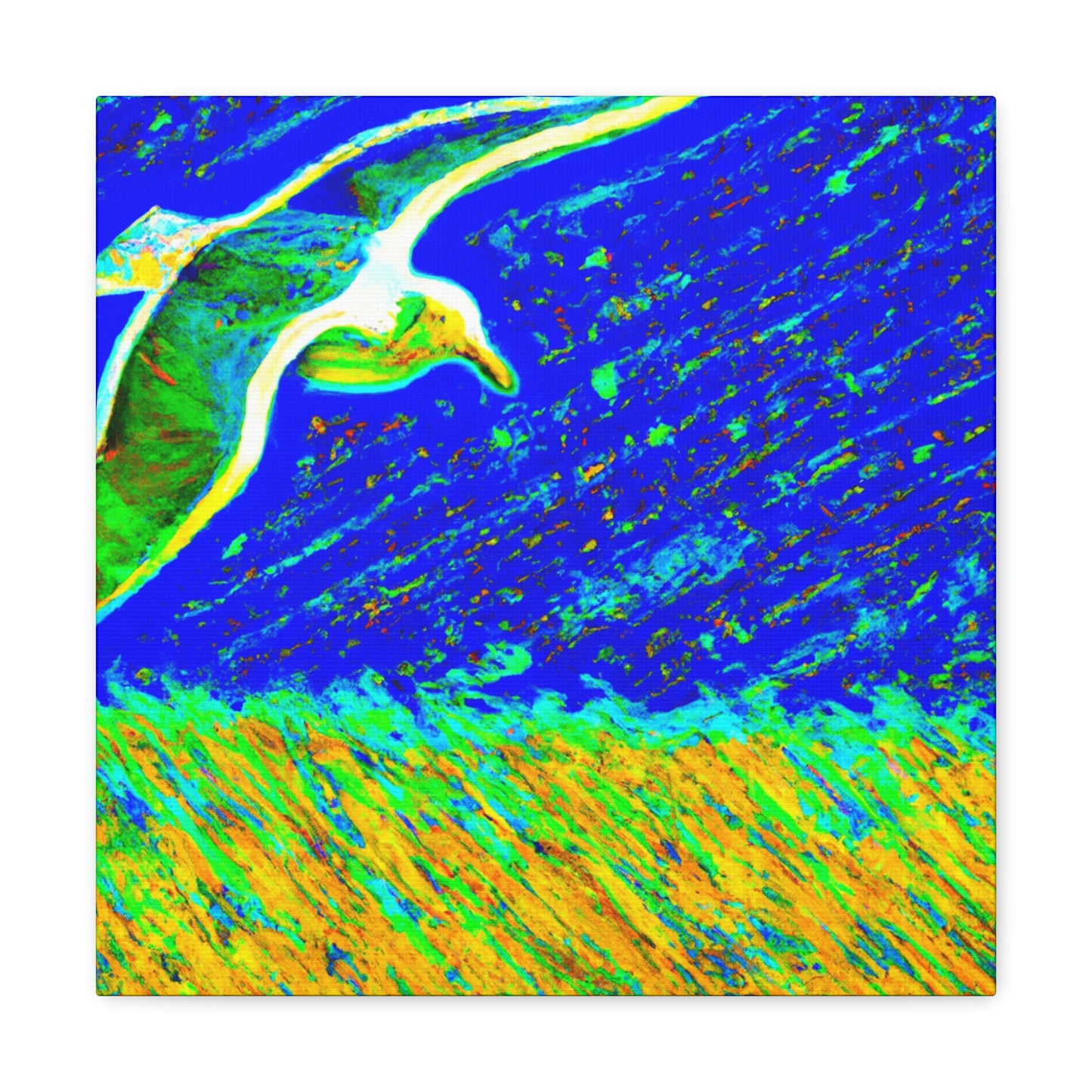 Seagulls on the Shore - Canvas