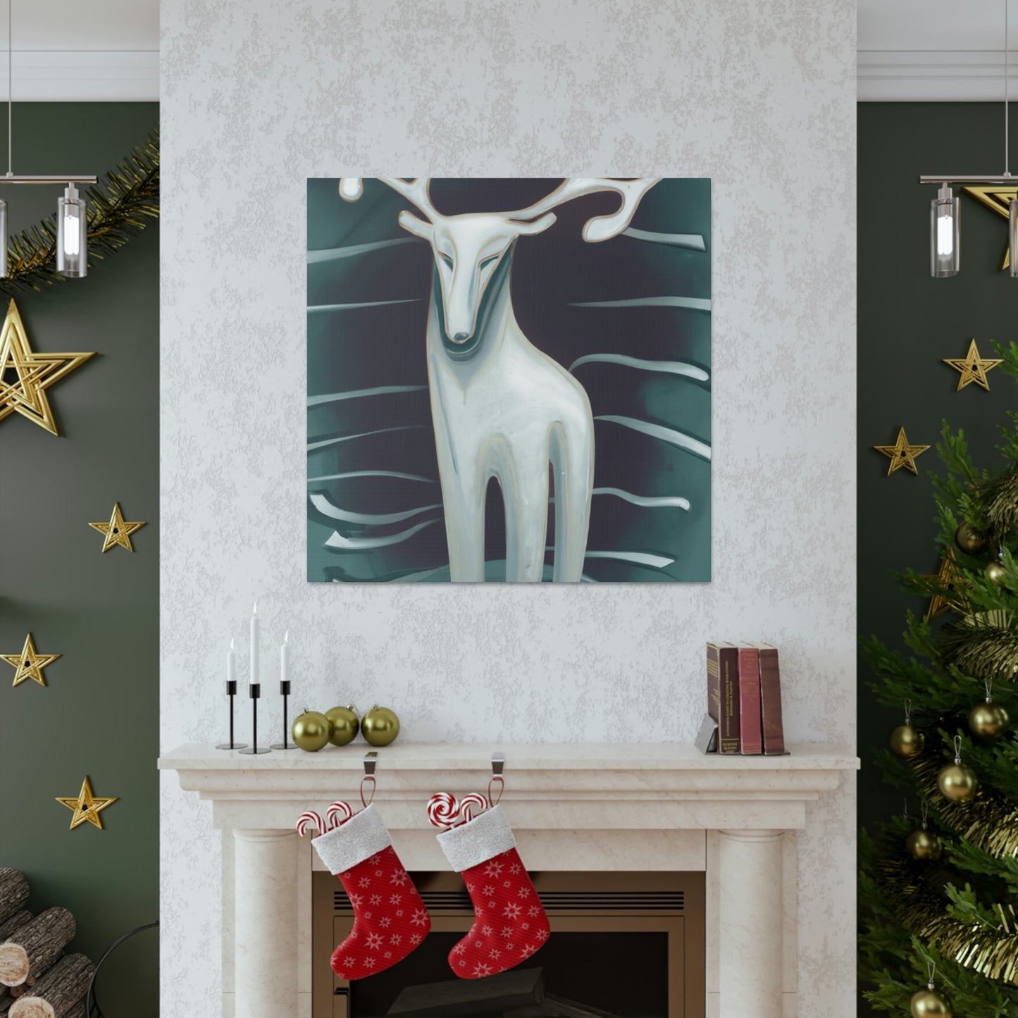 Reindeer in Minimalism - Canvas