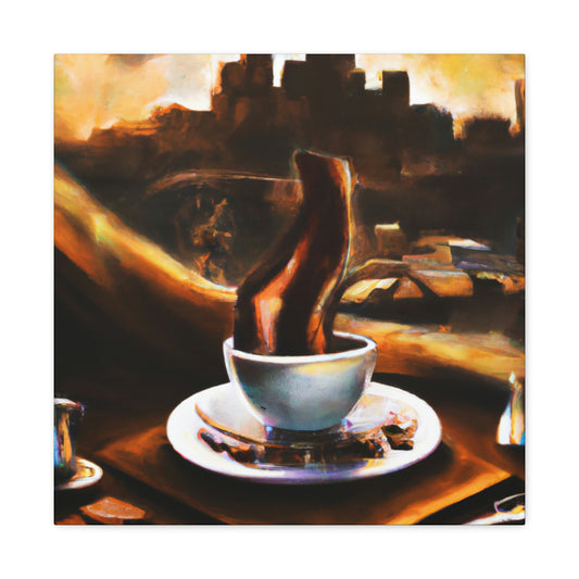 "Brewed Beauty of Coffee" - Canvas