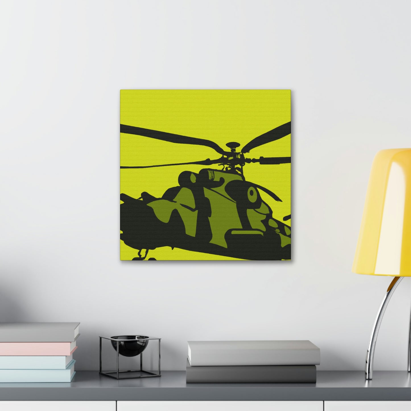 "Helicopter in Minimalism" - Canvas