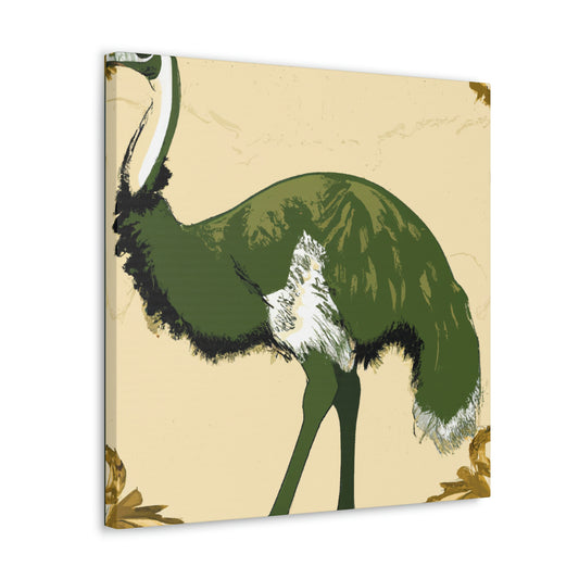 "Emu's Glittering Plumage" - Canvas