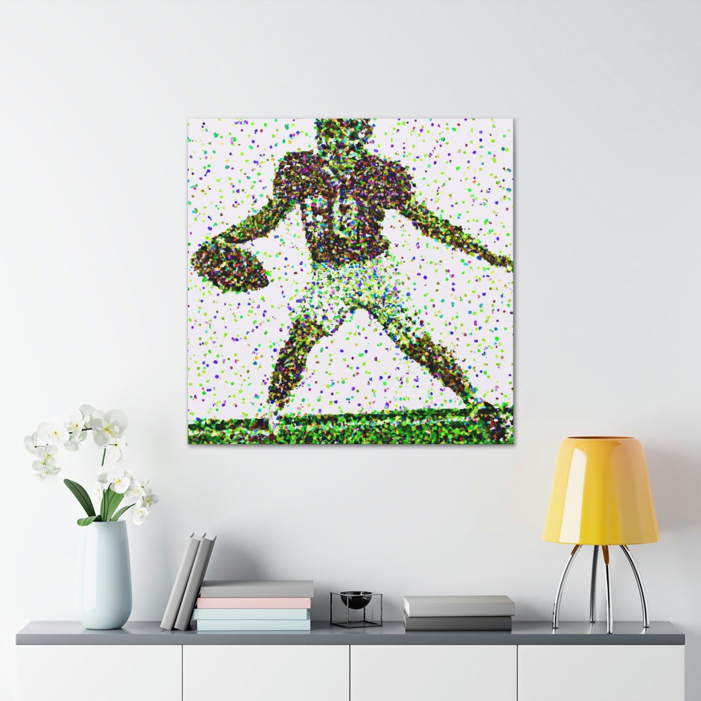 Football in Pointillism - Canvas