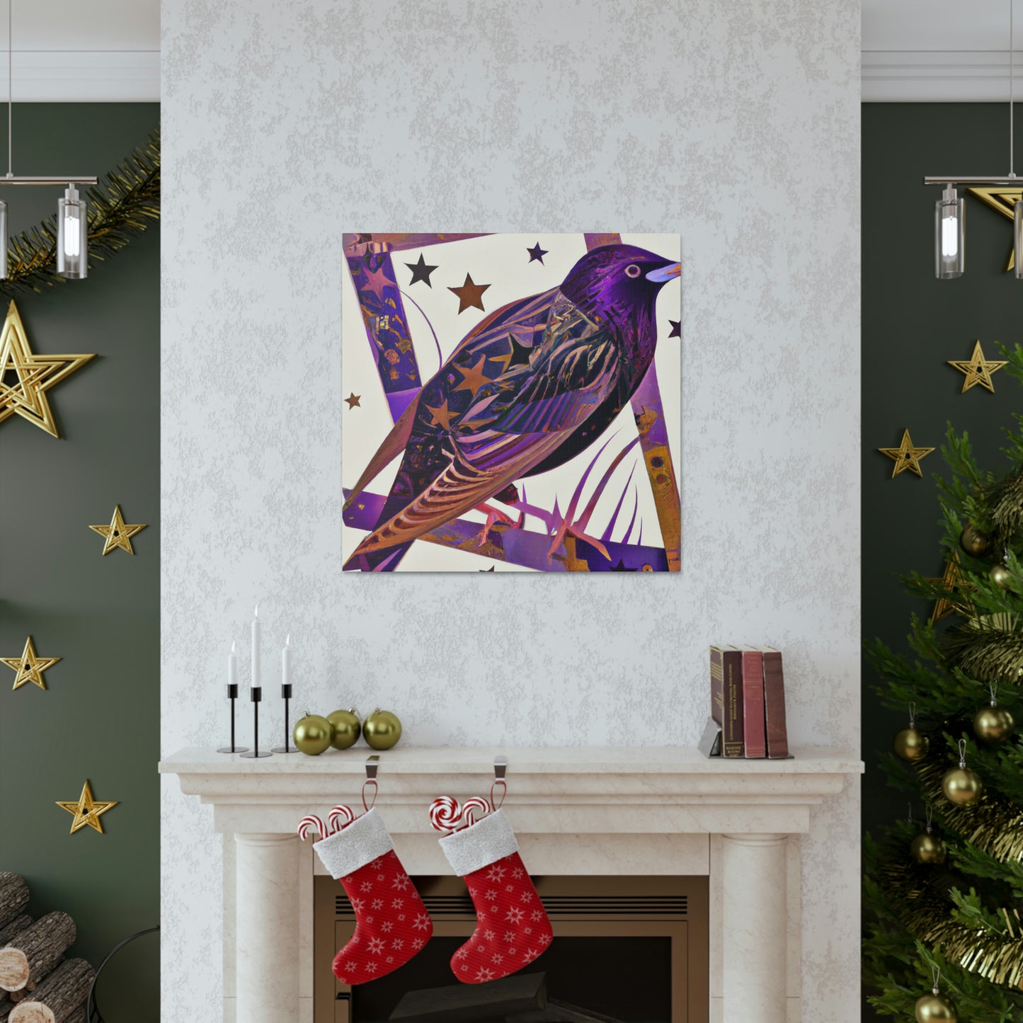 "Starling Art Deco Dream" - Canvas