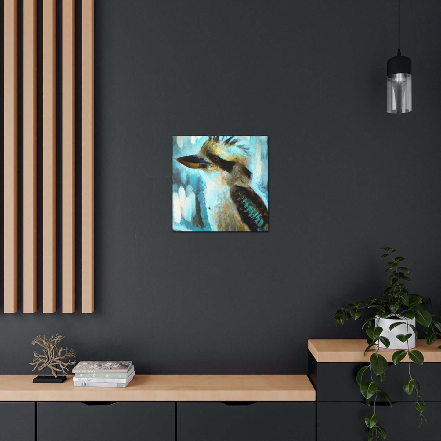 Kookaburra in Flight - Canvas