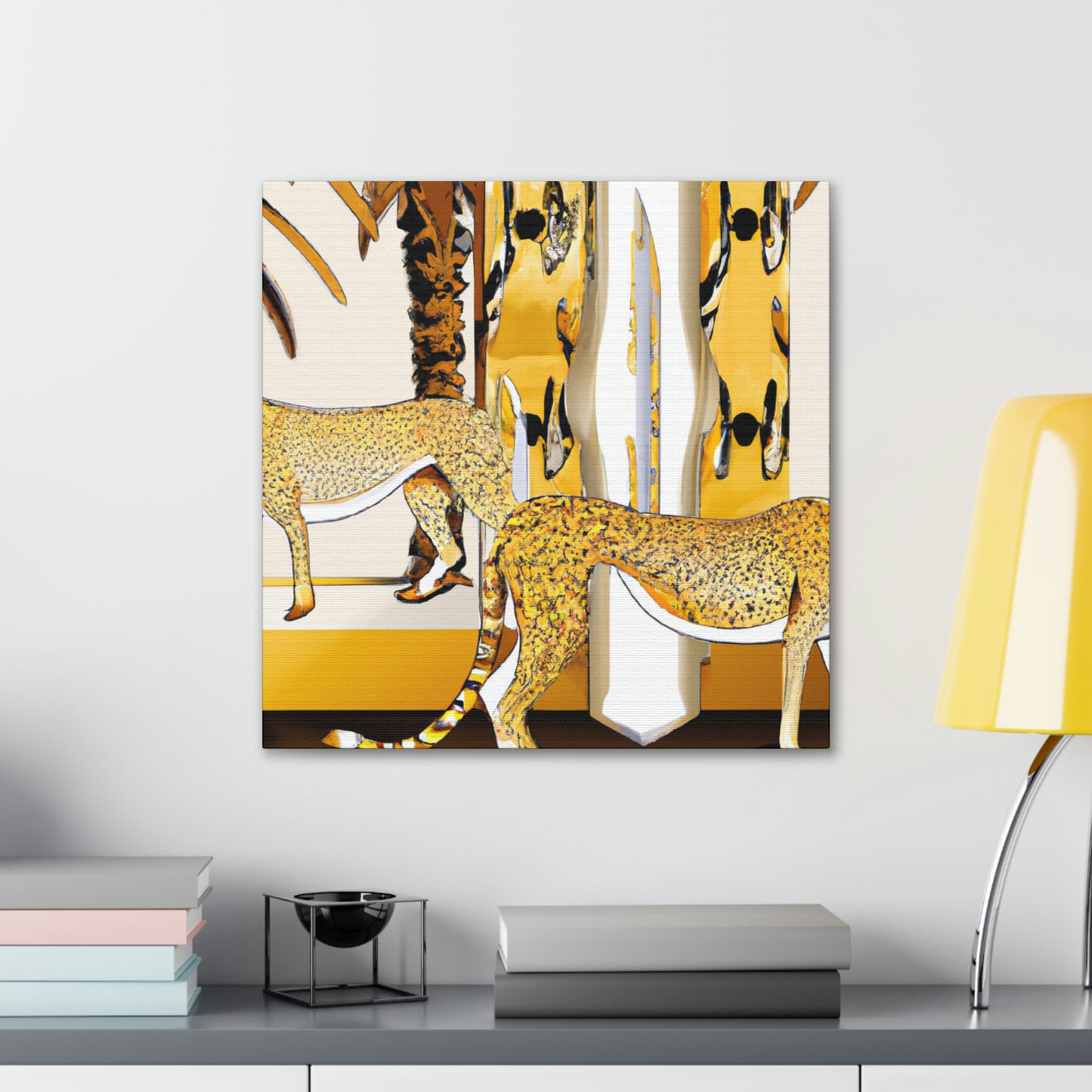 "Cheetah's Wild Symphony" - Canvas